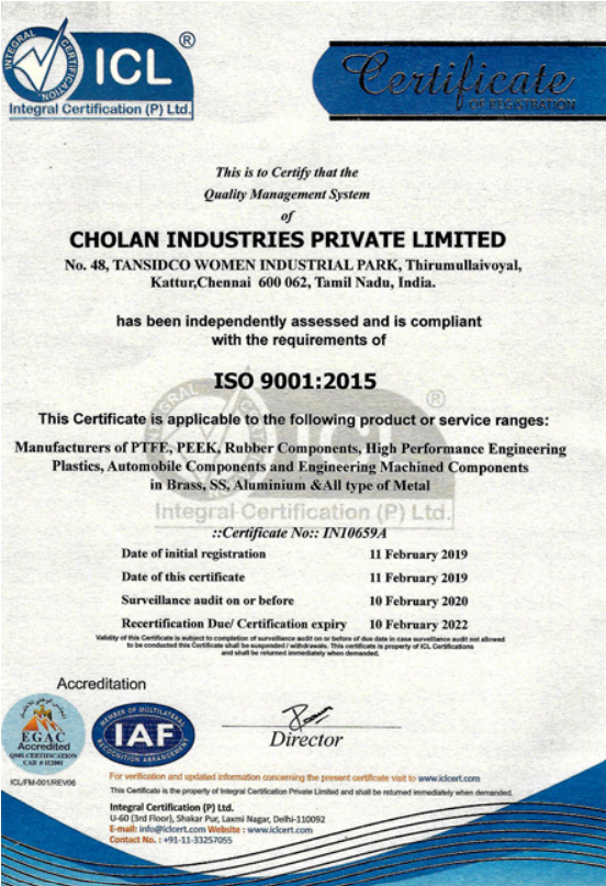 ISO 9001:2015 Quality Management System Certification