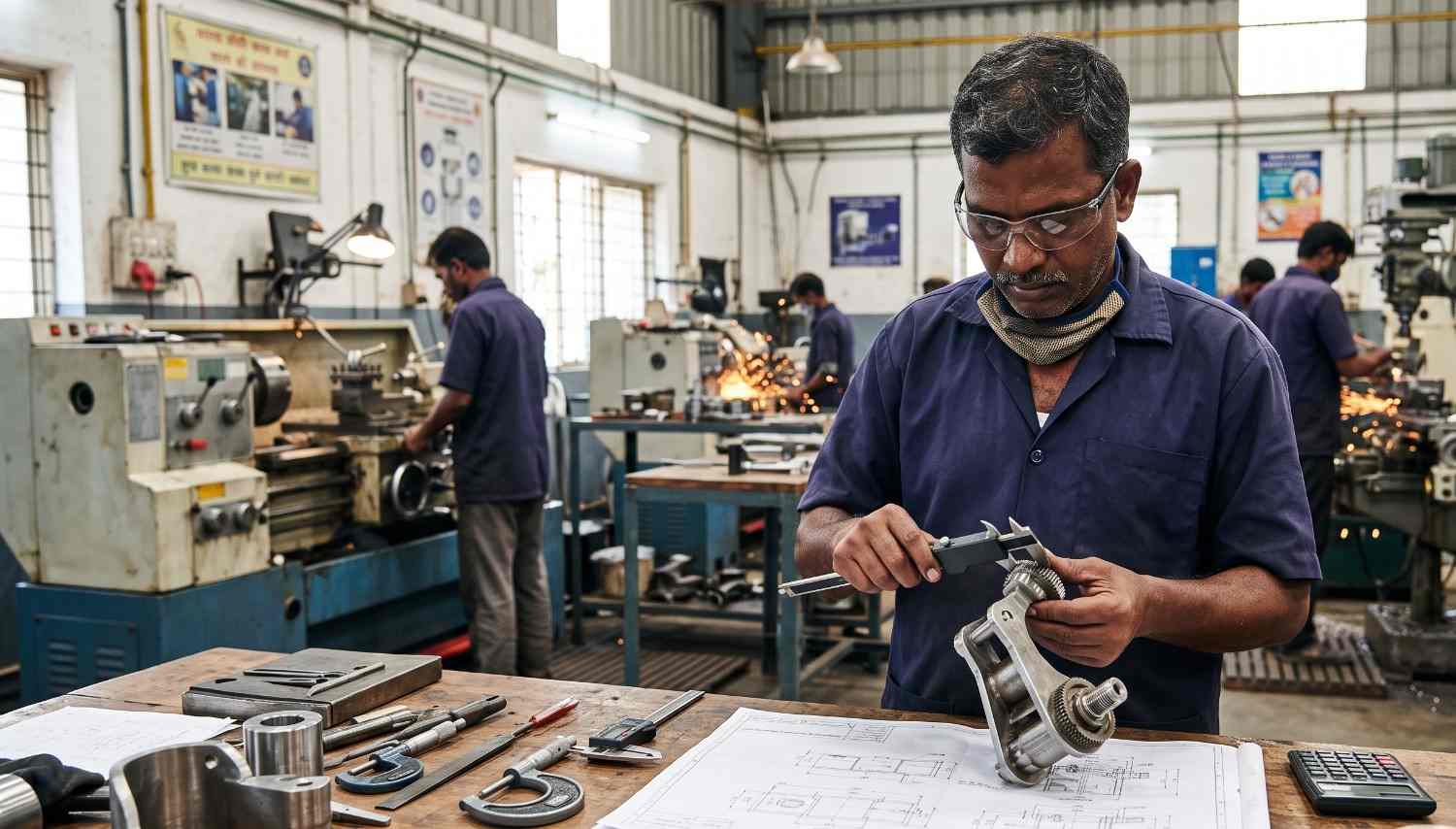 Custom manufactured metal components