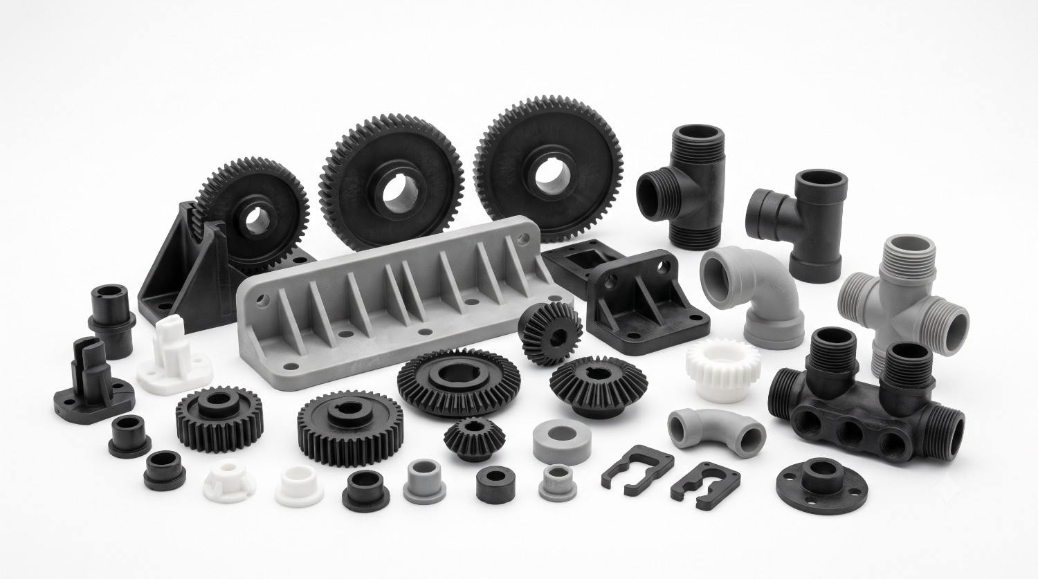 Polypropylene industrial plastic components